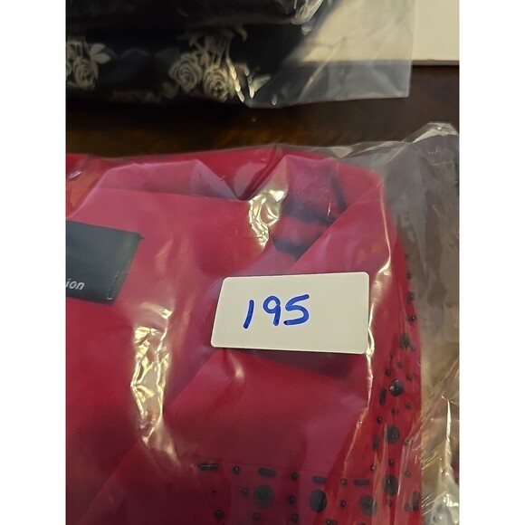 KS Collection Women’s Size 14 Cherry Velour Jacket Beaded Accents Button Front - Picture 8 of 8